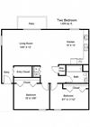 Jefferson Square_2 Bedroom Floor Plan